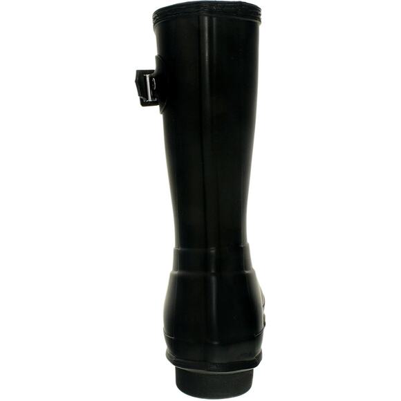 Hunter Short Mid-Calf Rubber Rain Boots - 9 Black - Picture 2 of 3